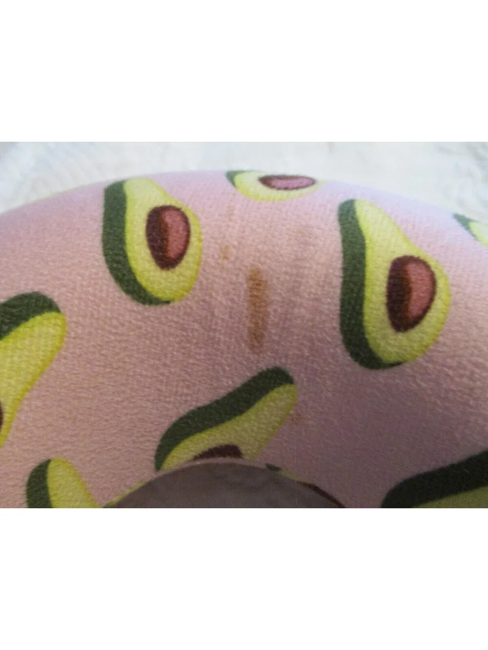 Set of Two Neck Pillows with Llama and Avocado Prints